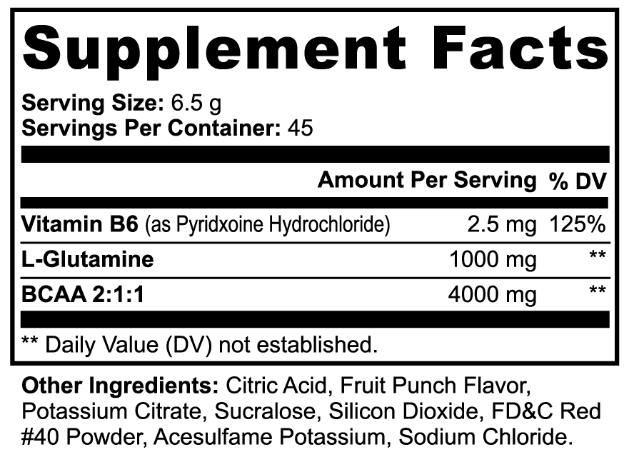 Amino Charge Recovery Blend (Fruit Punch)